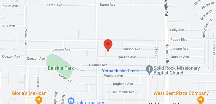 map of 76th and Jimson Ave California City, CA 93590